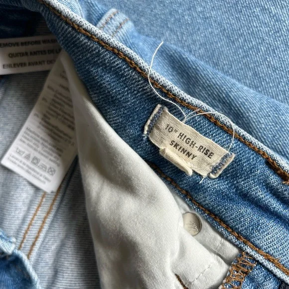 Madewell 10” high rise skinny jeans size 25 - Picture 2 of 4